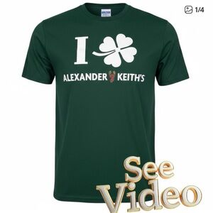 👛 (ANY 2/$20) JERZEES 100 Percent Cotton Short Sleeve Tee ALEXANDER KEITH Motif